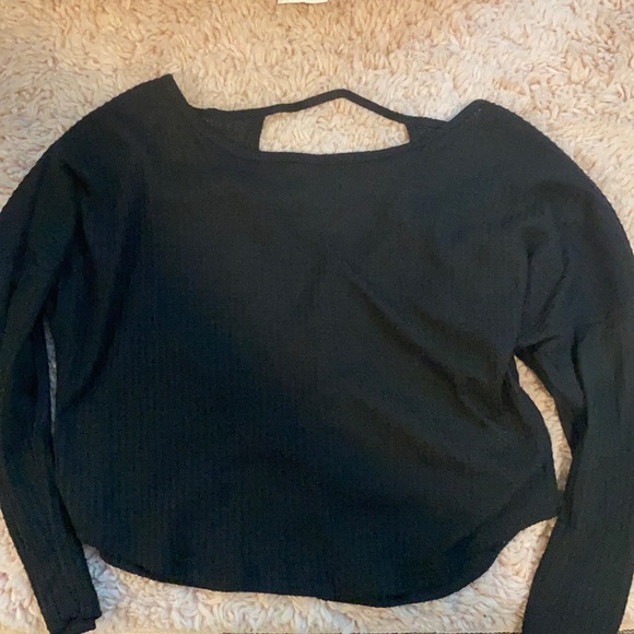 Black cropped sweater - Picture 1 of 2